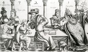 Jugadores reales y eclesiásticos, c.1609 de Thomas Cockson